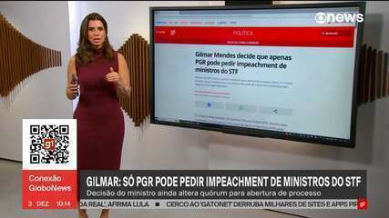 Gilmar Mendes em sessão do STF discutindo impeachment