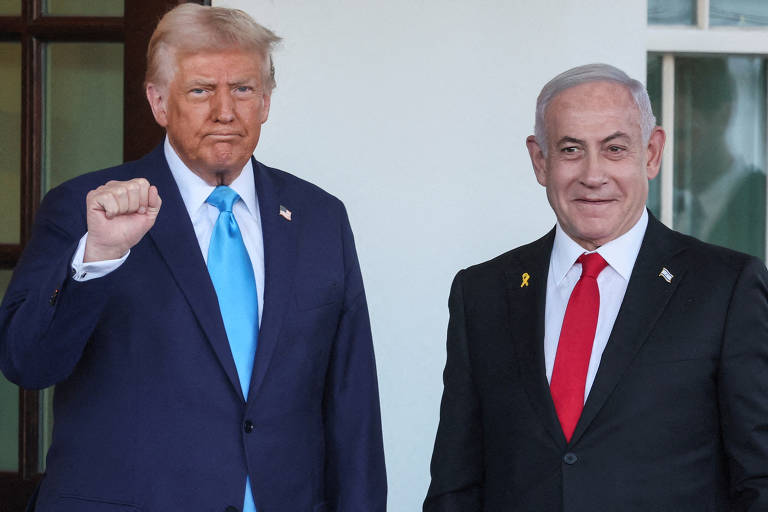 Netanyahu e Trump em encontro diplomático histórico