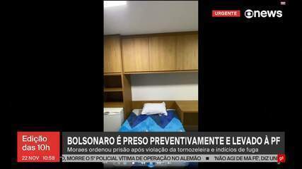 Infográfico detalhando as comodidades da Sala de Estado-Maior