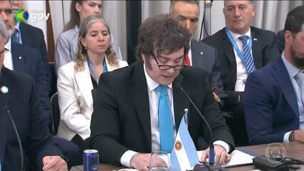 Líderes do Mercosul, incluindo Lula e Milei, na cúpula de Foz do Iguaçu