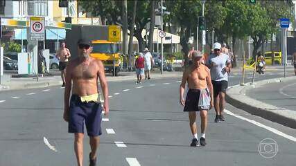 Ilustração de alerta meteorológico para onda de calor