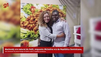 Imagem do local do acidente em Palhoça, com o carro arrastado pela enchente