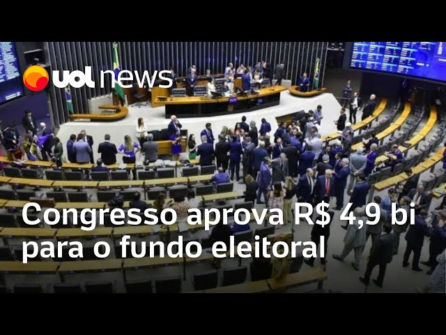 Ilustração representando o Congresso escondendo votos sobre o fundão eleitoral