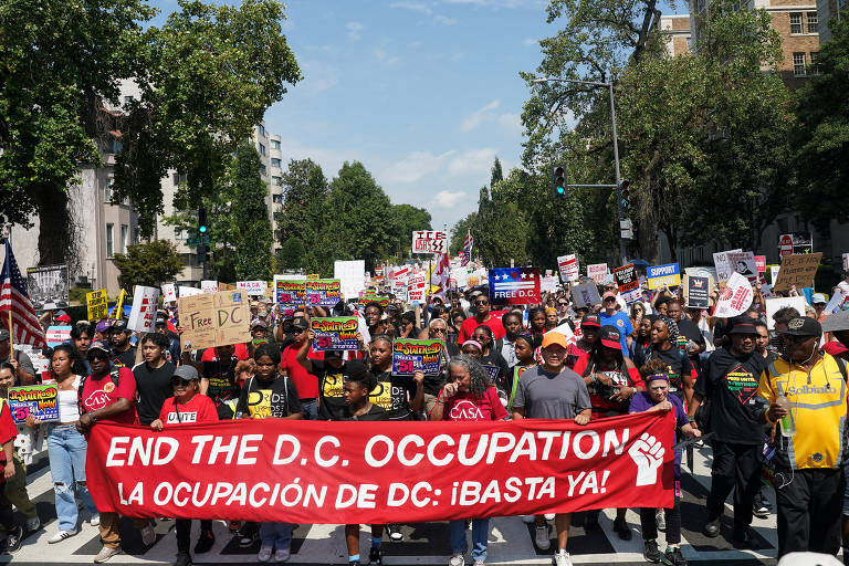 Guarda Nacional em patrulha nas ruas de Washington após o incidente