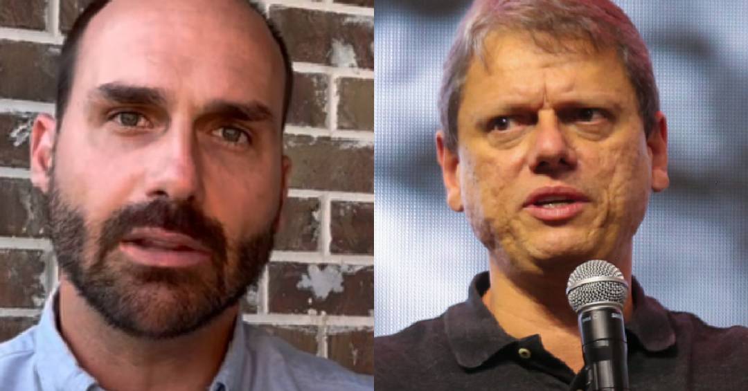 Eduardo Bolsonaro ataca Tarcísio de Freitas, mas afirma que votaria até no Macaco Tião contra Lula