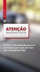 Cena do atropelamento na Marginal Tietê, capturada por testemunha