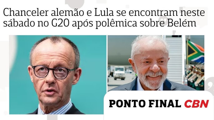 Cúpula do G20 em Joanesburgo com presença de Lula e Merz