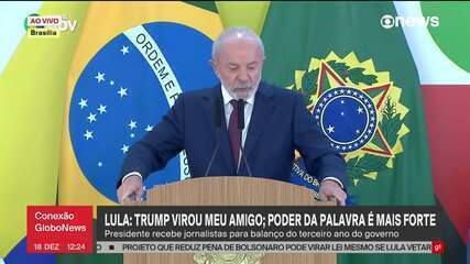 Presidente Lula em café da manhã com jornalistas no Palácio do Planalto