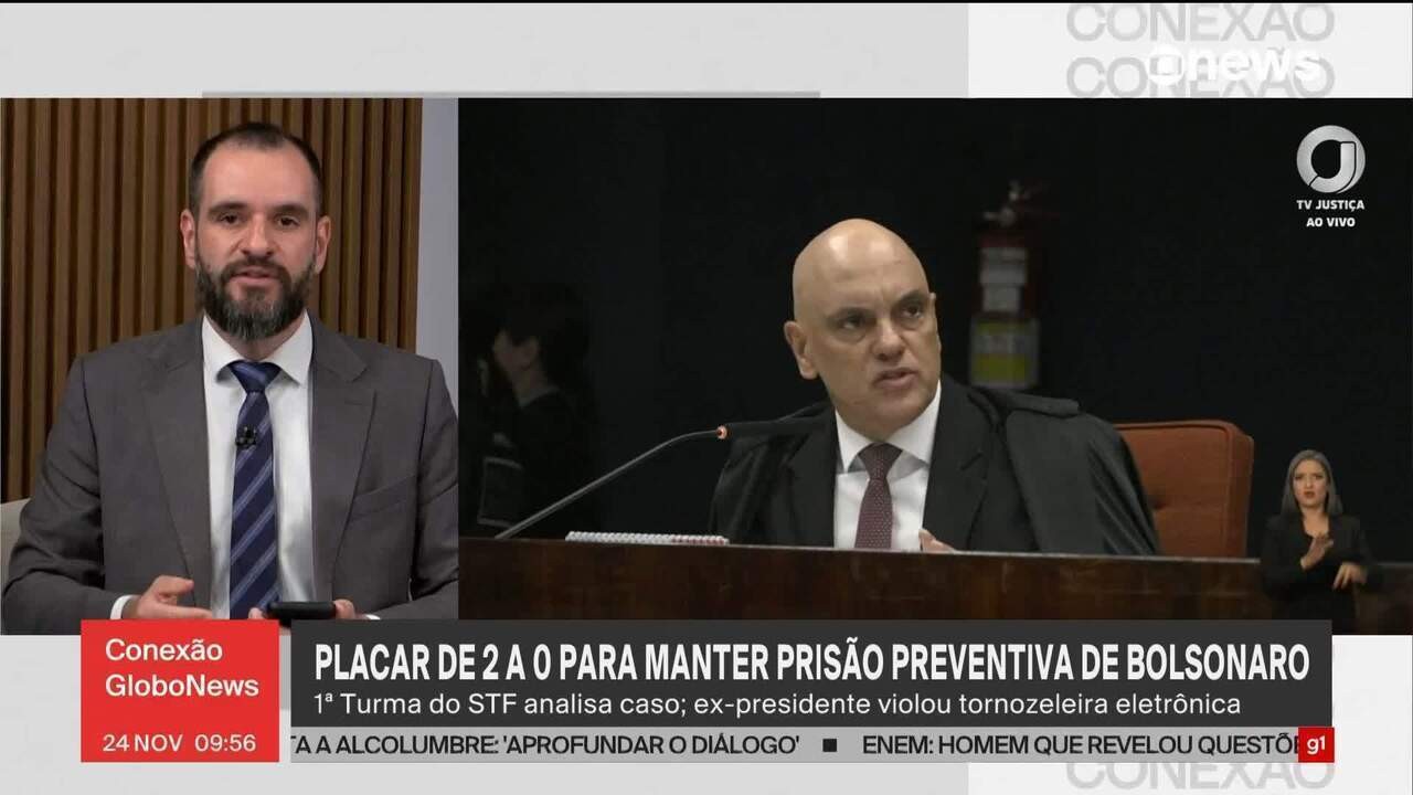 Moraes afirma em voto que Bolsonaro violou 'dolosa e conscientemente' a tornozeleira eletrônica