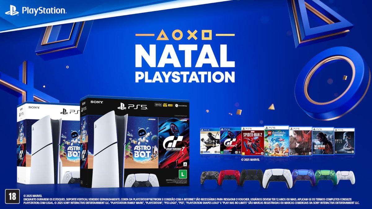 Natal PlayStation: Ofertas Imperdíveis com Até 64% OFF em Produtos Sony na Amazon