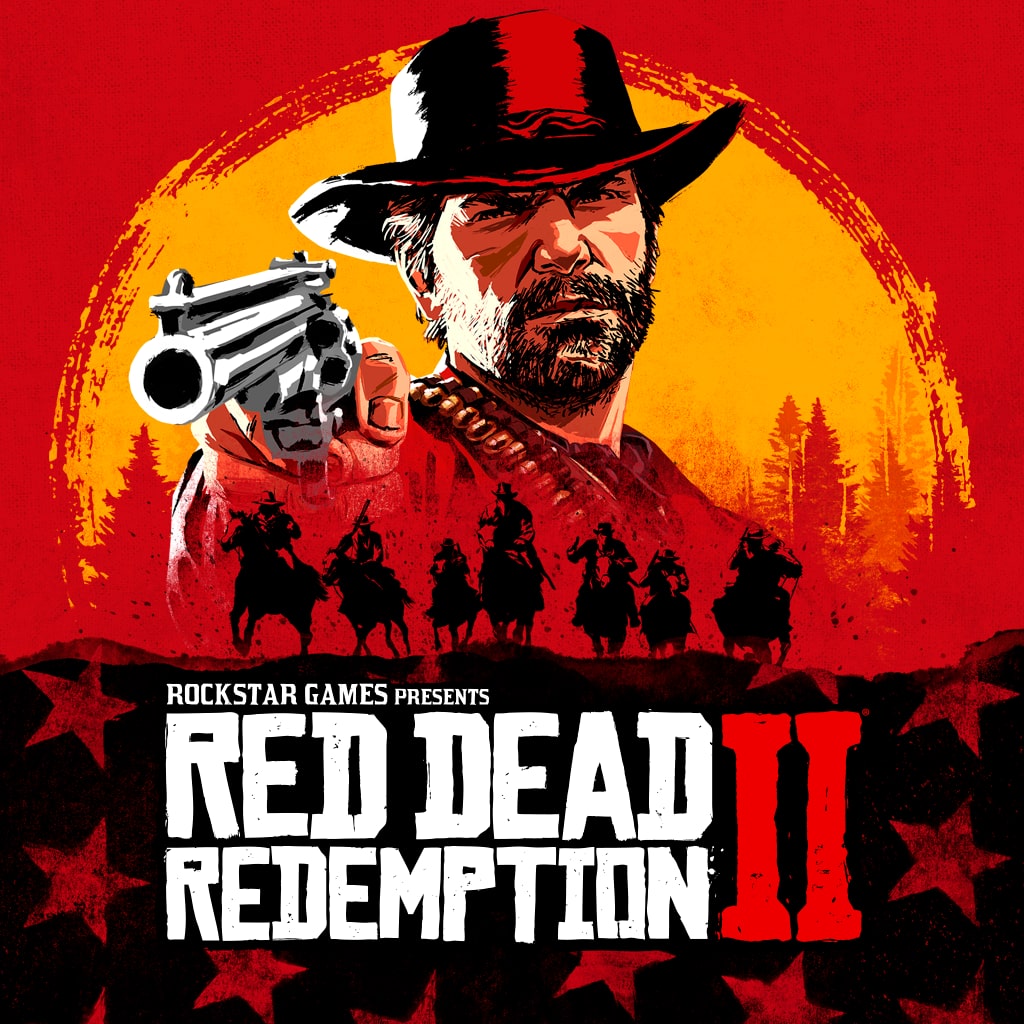 Capa oficial de Red Dead Redemption 2 destacando o pôster do jogo