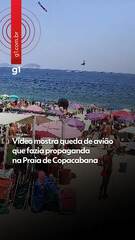 Investigadores da FAB no local do acidente em Copacabana